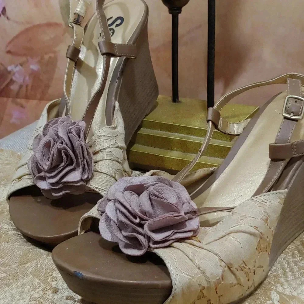 Wedge sandals open toe - Picture 7 of 8